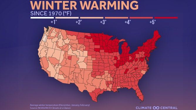 2021 Winter Warming Map