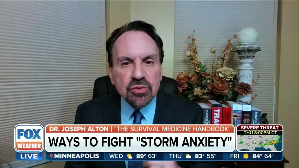 Dr. Joseph Alton has some tips to help lessen storm-related anxieties. 