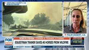 Woman drives through raging Mountain Fire to save dozens of horses