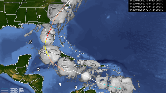 Hurricane Charley Size